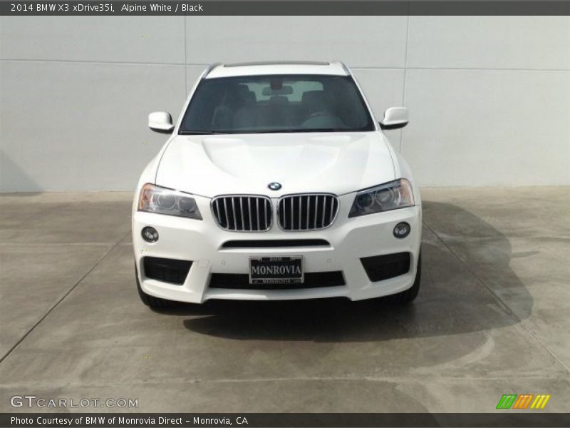 Alpine White / Black 2014 BMW X3 xDrive35i