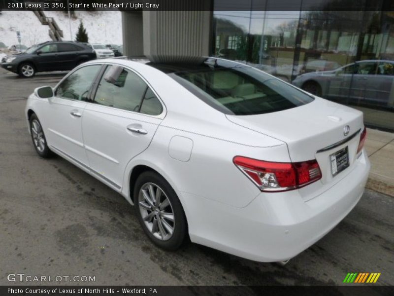 Starfire White Pearl / Light Gray 2011 Lexus ES 350