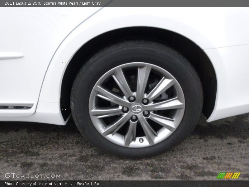 Starfire White Pearl / Light Gray 2011 Lexus ES 350