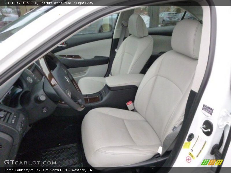 Starfire White Pearl / Light Gray 2011 Lexus ES 350