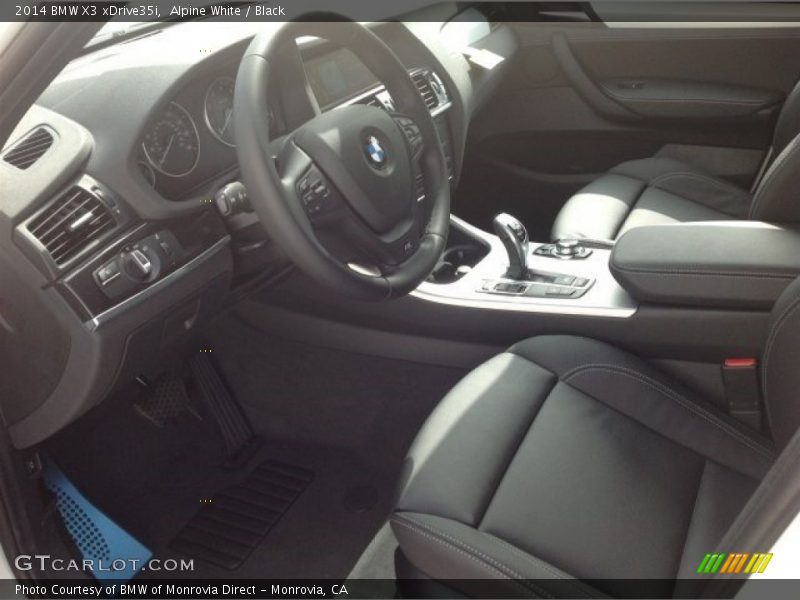 Alpine White / Black 2014 BMW X3 xDrive35i