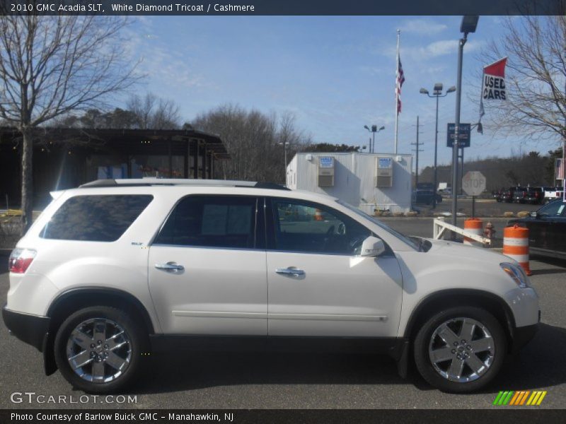 White Diamond Tricoat / Cashmere 2010 GMC Acadia SLT