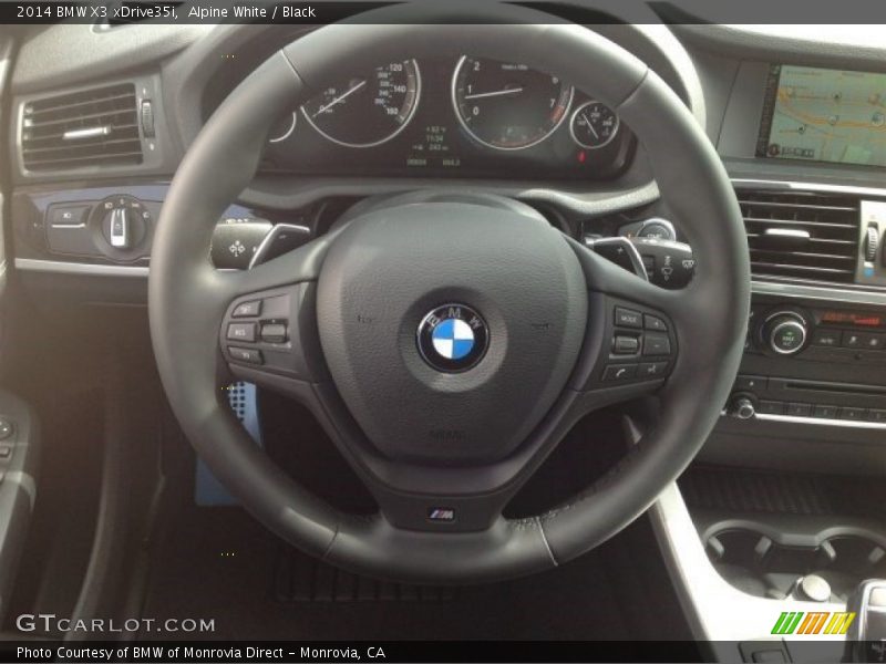 Alpine White / Black 2014 BMW X3 xDrive35i