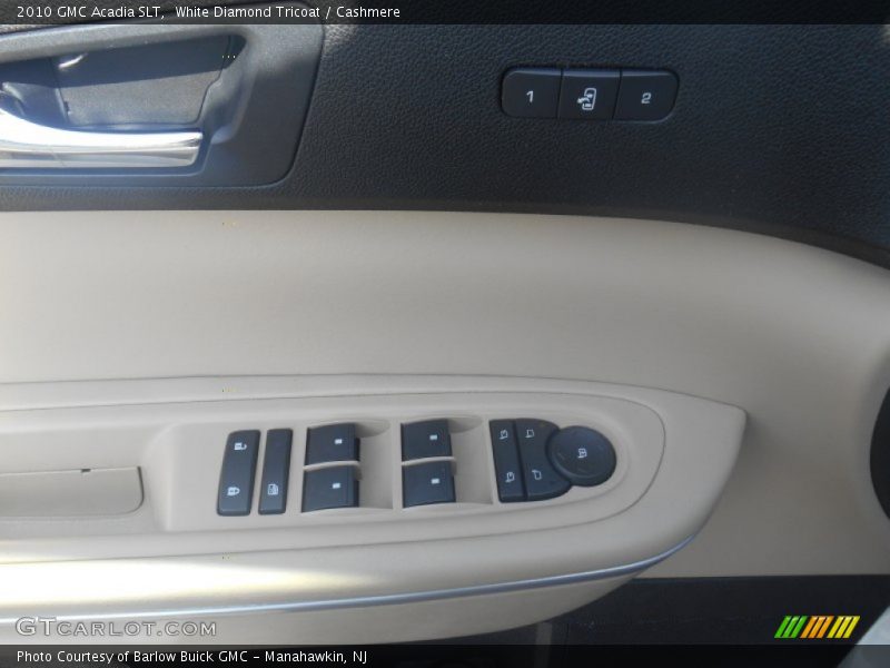 White Diamond Tricoat / Cashmere 2010 GMC Acadia SLT