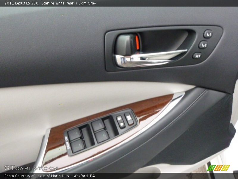 Starfire White Pearl / Light Gray 2011 Lexus ES 350