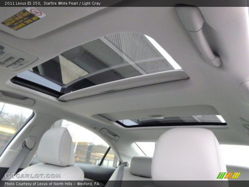 Starfire White Pearl / Light Gray 2011 Lexus ES 350