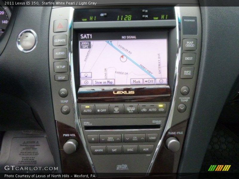 Starfire White Pearl / Light Gray 2011 Lexus ES 350