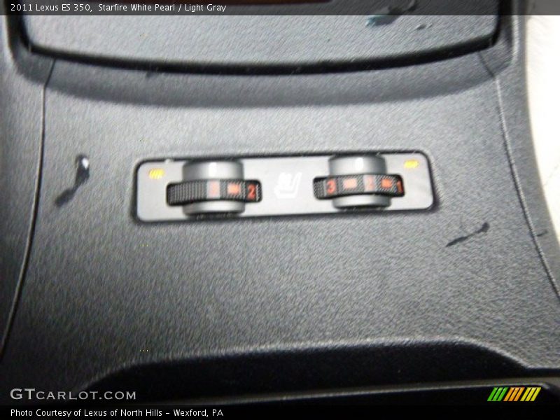 Starfire White Pearl / Light Gray 2011 Lexus ES 350