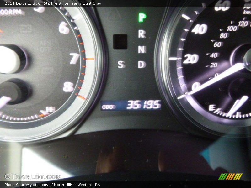 Starfire White Pearl / Light Gray 2011 Lexus ES 350