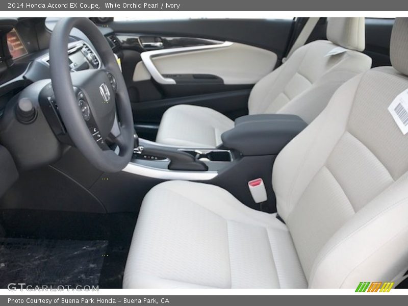 White Orchid Pearl / Ivory 2014 Honda Accord EX Coupe