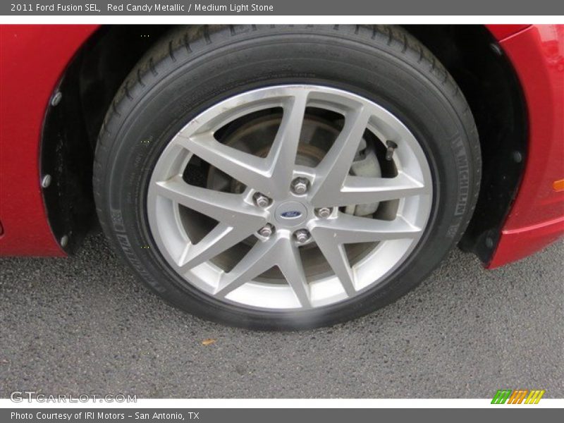 Red Candy Metallic / Medium Light Stone 2011 Ford Fusion SEL