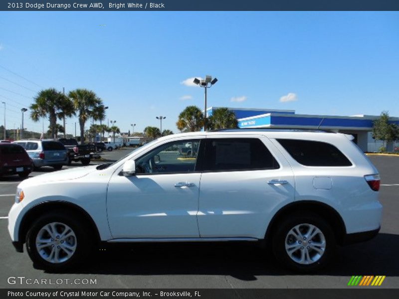 Bright White / Black 2013 Dodge Durango Crew AWD