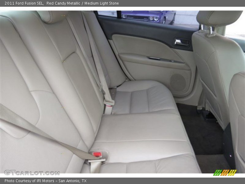 Red Candy Metallic / Medium Light Stone 2011 Ford Fusion SEL