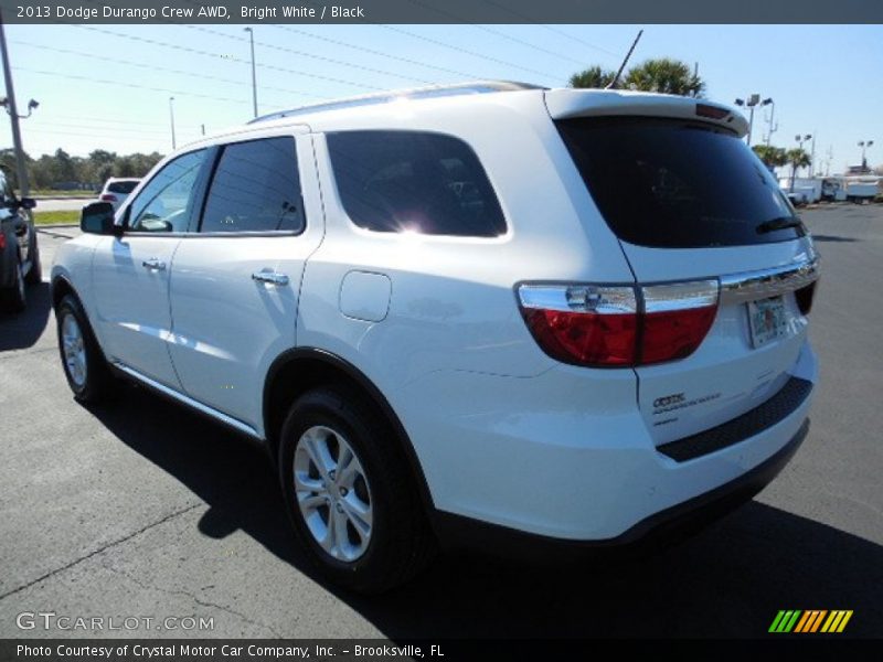 Bright White / Black 2013 Dodge Durango Crew AWD