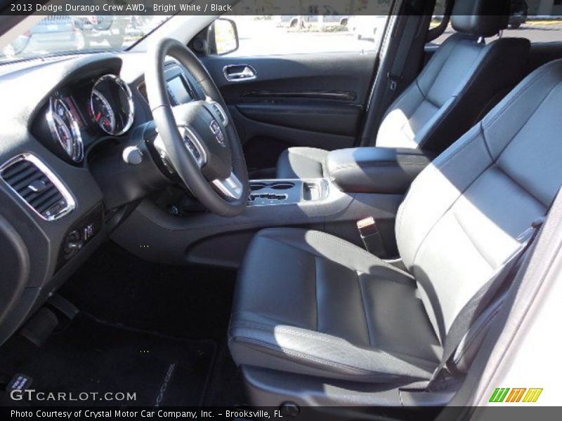 Bright White / Black 2013 Dodge Durango Crew AWD