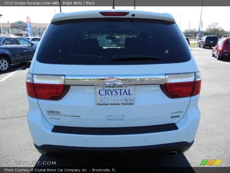 Bright White / Black 2013 Dodge Durango Crew AWD