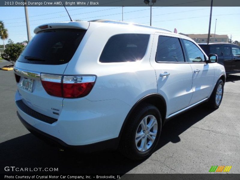 Bright White / Black 2013 Dodge Durango Crew AWD