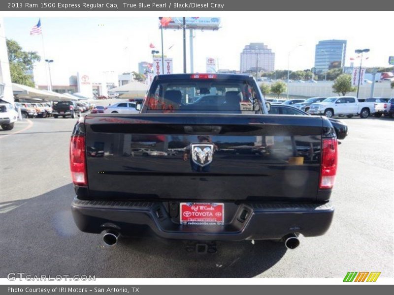 True Blue Pearl / Black/Diesel Gray 2013 Ram 1500 Express Regular Cab