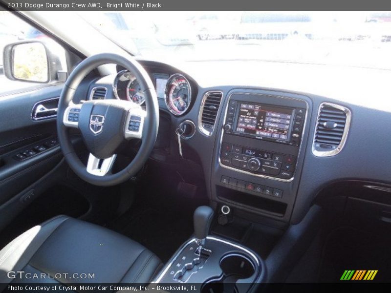 Bright White / Black 2013 Dodge Durango Crew AWD