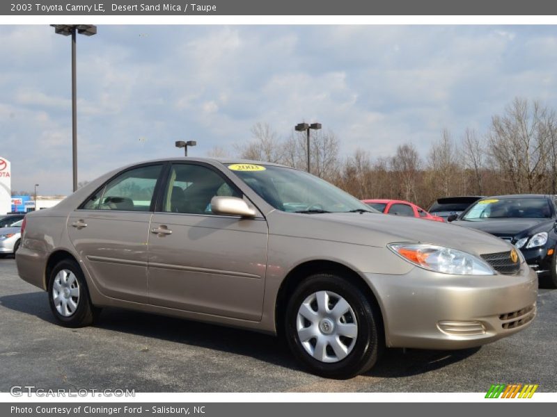 Desert Sand Mica / Taupe 2003 Toyota Camry LE