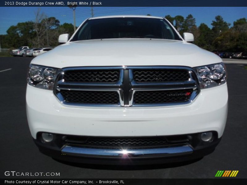 Bright White / Black 2013 Dodge Durango Crew AWD