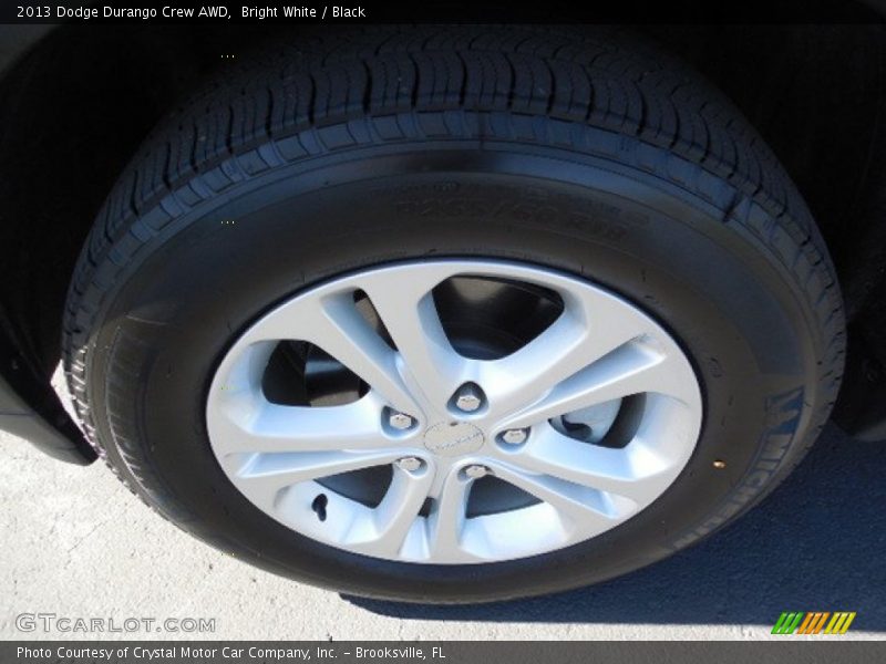 Bright White / Black 2013 Dodge Durango Crew AWD
