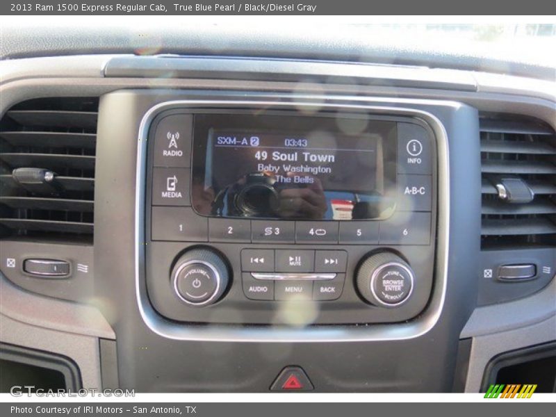 True Blue Pearl / Black/Diesel Gray 2013 Ram 1500 Express Regular Cab