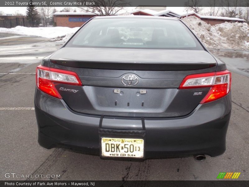 Cosmic Gray Mica / Black 2012 Toyota Camry SE