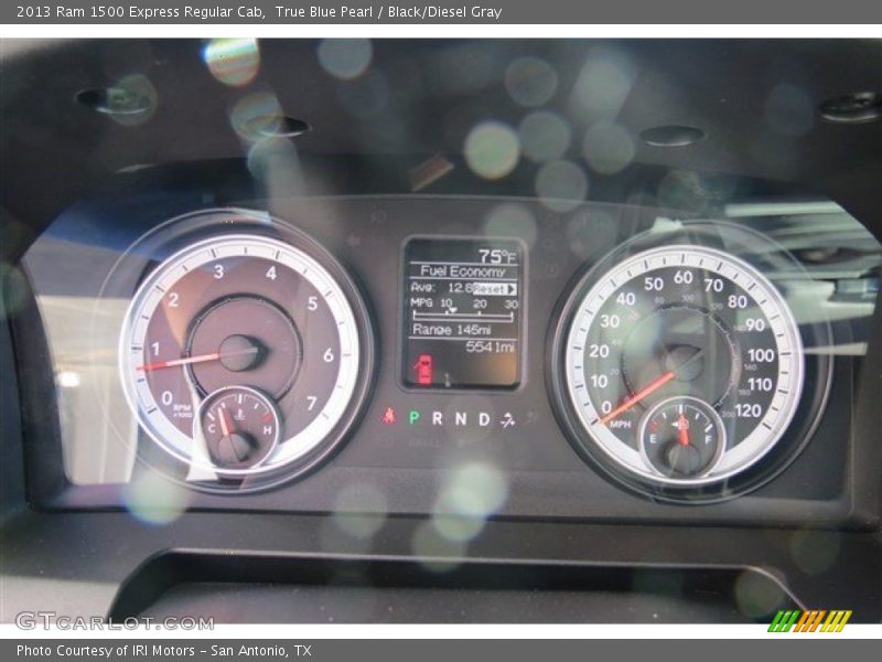 True Blue Pearl / Black/Diesel Gray 2013 Ram 1500 Express Regular Cab
