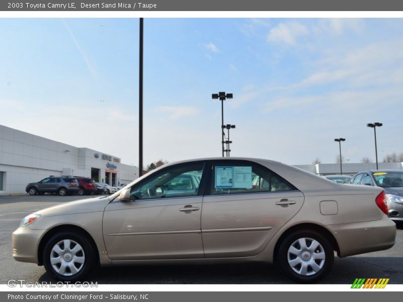Desert Sand Mica / Taupe 2003 Toyota Camry LE