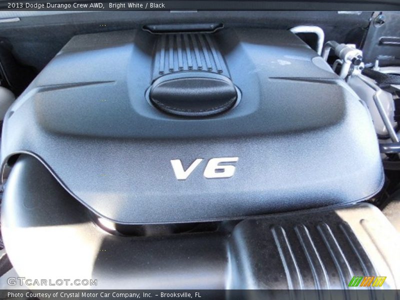 Bright White / Black 2013 Dodge Durango Crew AWD