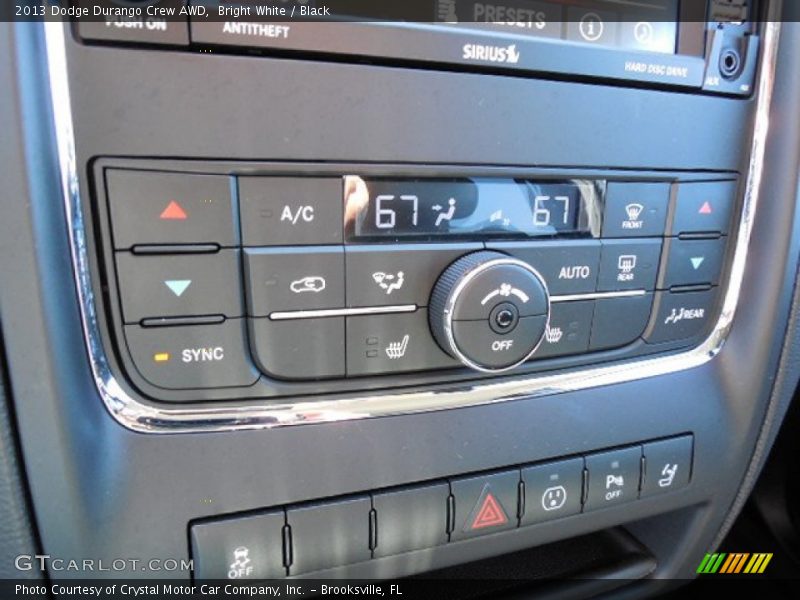 Bright White / Black 2013 Dodge Durango Crew AWD
