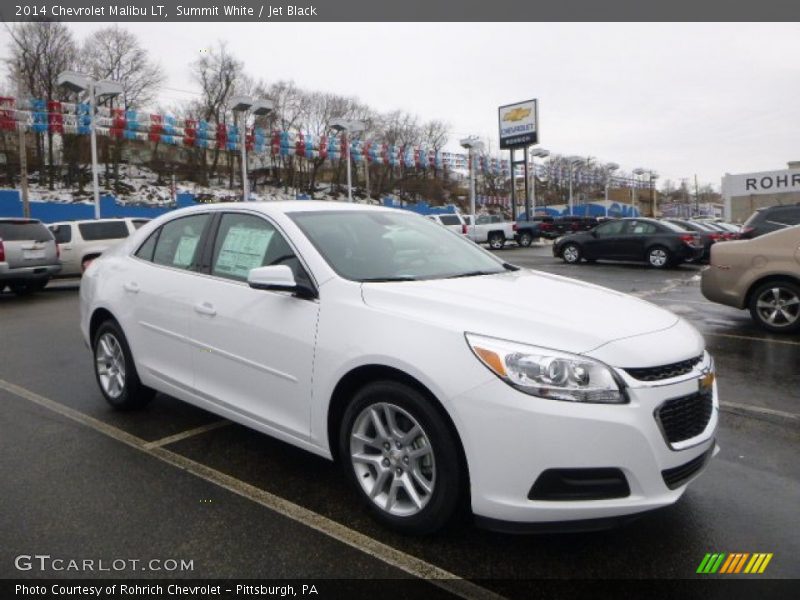 Summit White / Jet Black 2014 Chevrolet Malibu LT