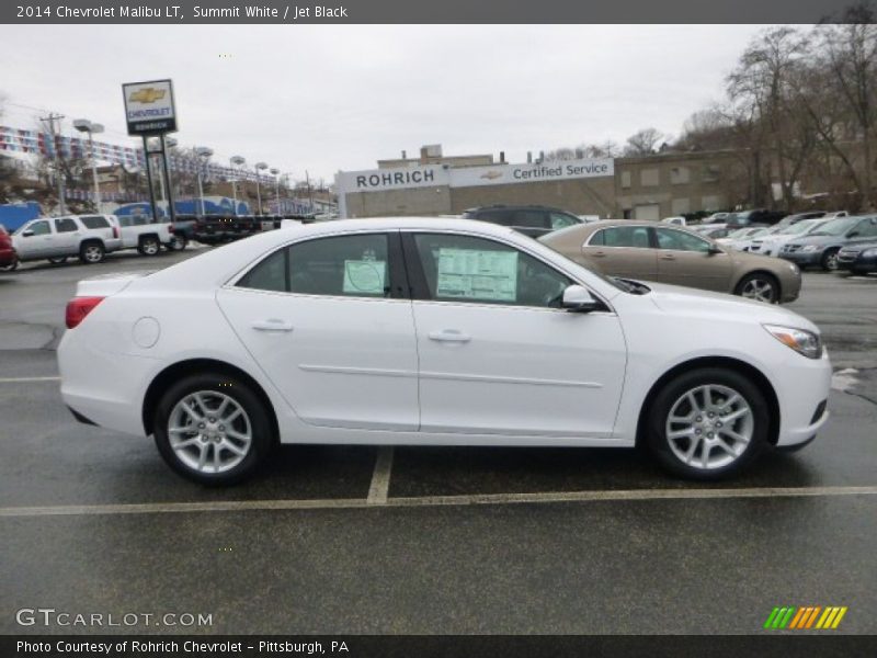 Summit White / Jet Black 2014 Chevrolet Malibu LT