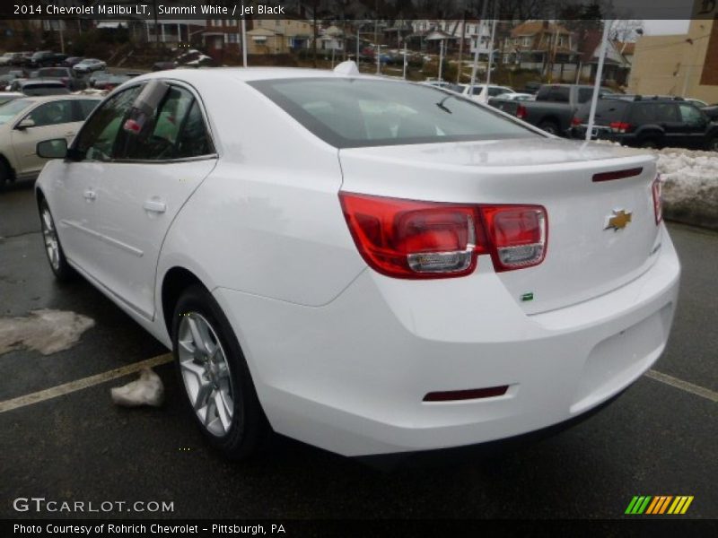 Summit White / Jet Black 2014 Chevrolet Malibu LT