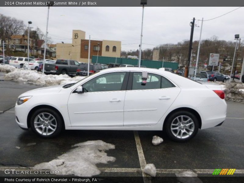 Summit White / Jet Black 2014 Chevrolet Malibu LT