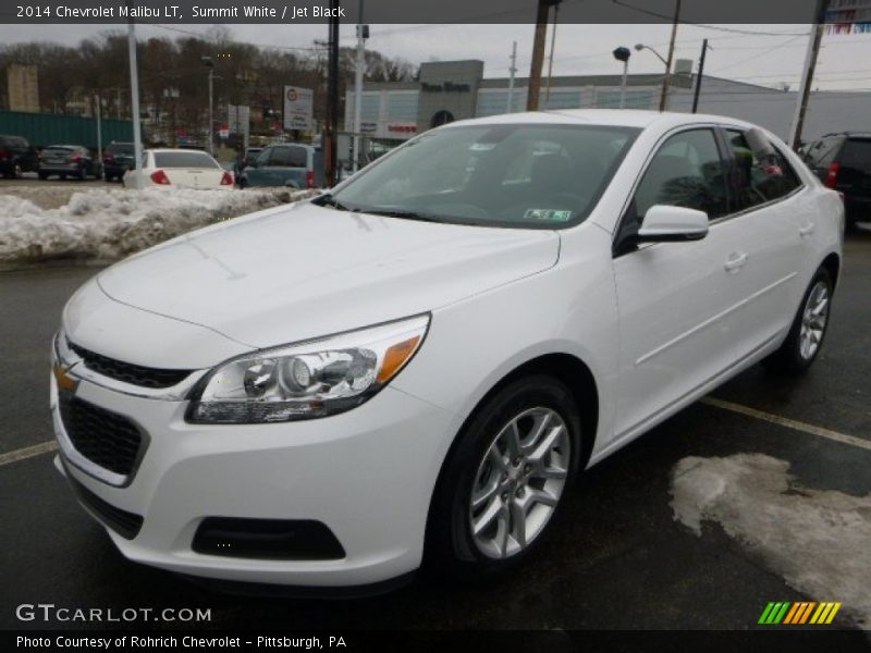 Summit White / Jet Black 2014 Chevrolet Malibu LT