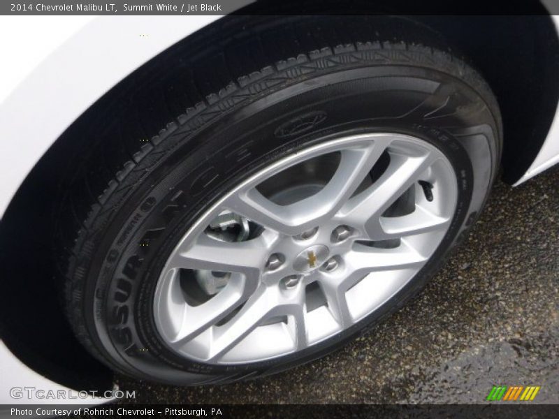 Summit White / Jet Black 2014 Chevrolet Malibu LT
