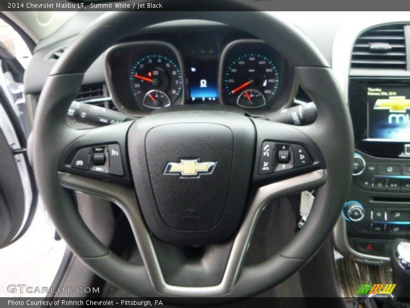 Summit White / Jet Black 2014 Chevrolet Malibu LT