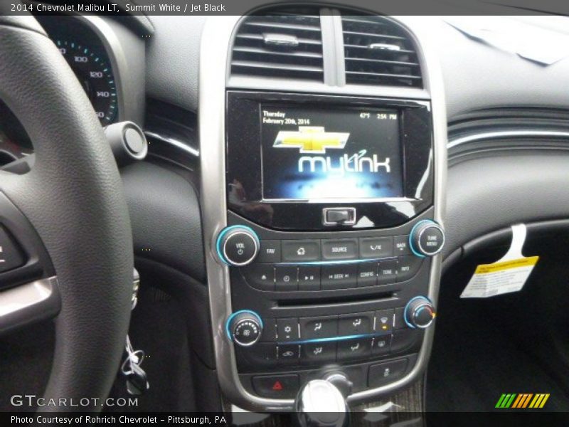Summit White / Jet Black 2014 Chevrolet Malibu LT
