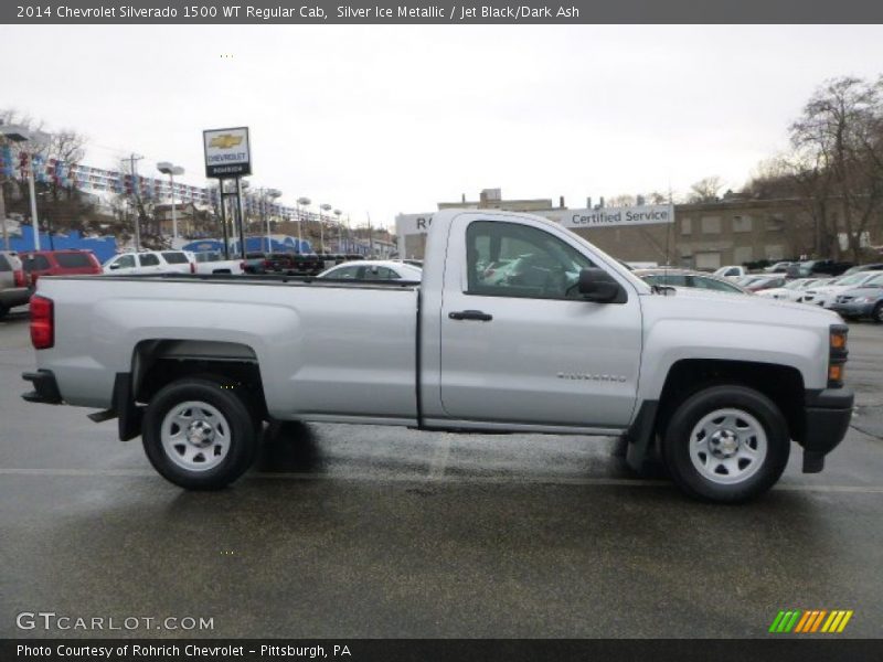 Silver Ice Metallic / Jet Black/Dark Ash 2014 Chevrolet Silverado 1500 WT Regular Cab