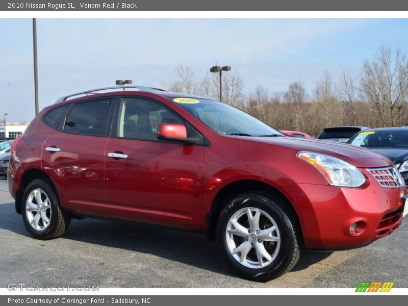 Venom Red / Black 2010 Nissan Rogue SL