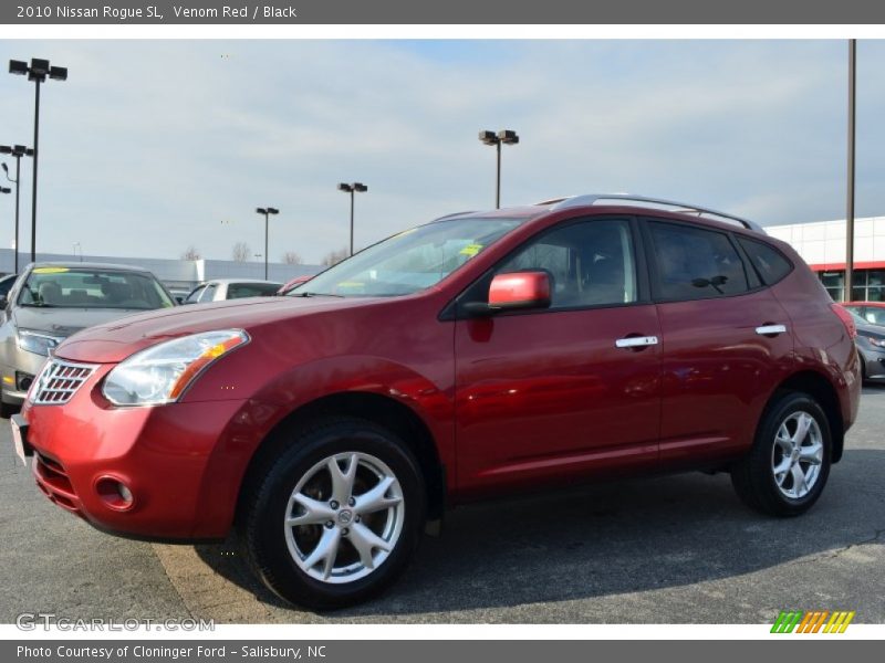 Venom Red / Black 2010 Nissan Rogue SL