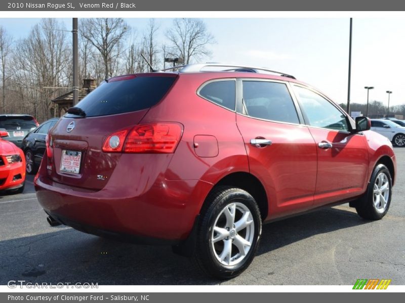 Venom Red / Black 2010 Nissan Rogue SL