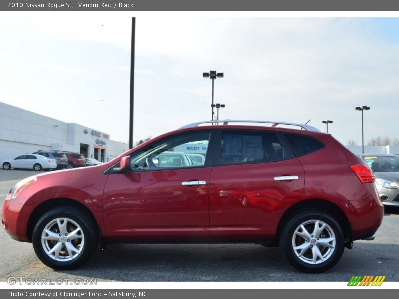 Venom Red / Black 2010 Nissan Rogue SL