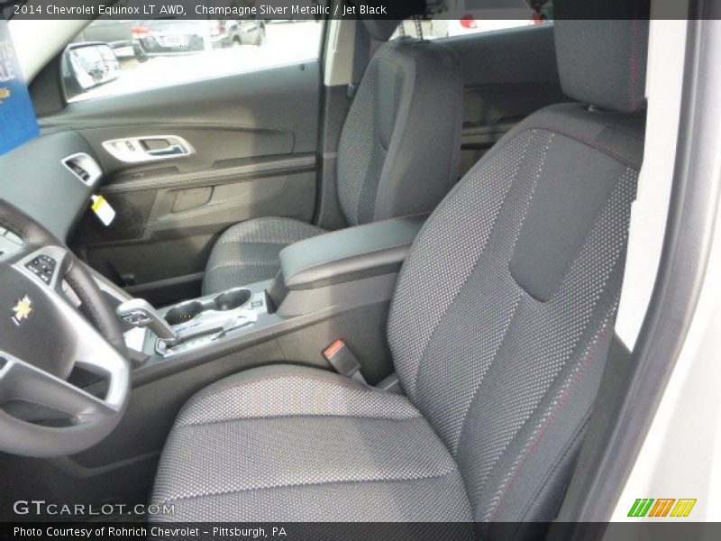 Champagne Silver Metallic / Jet Black 2014 Chevrolet Equinox LT AWD