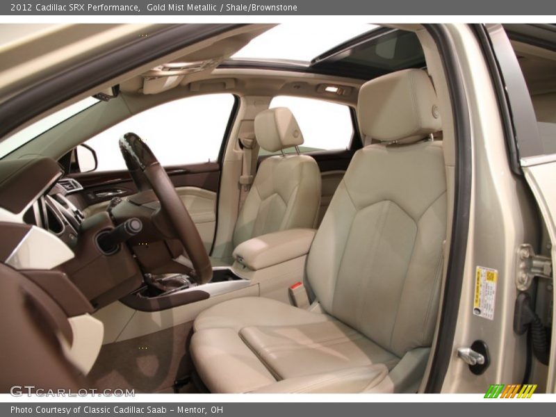 Gold Mist Metallic / Shale/Brownstone 2012 Cadillac SRX Performance