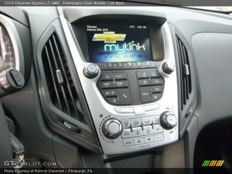 Champagne Silver Metallic / Jet Black 2014 Chevrolet Equinox LT AWD
