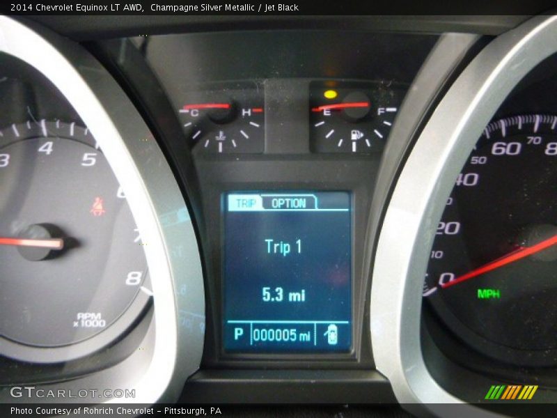 Champagne Silver Metallic / Jet Black 2014 Chevrolet Equinox LT AWD