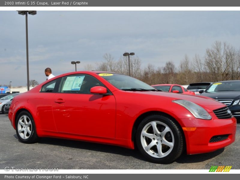 Laser Red / Graphite 2003 Infiniti G 35 Coupe